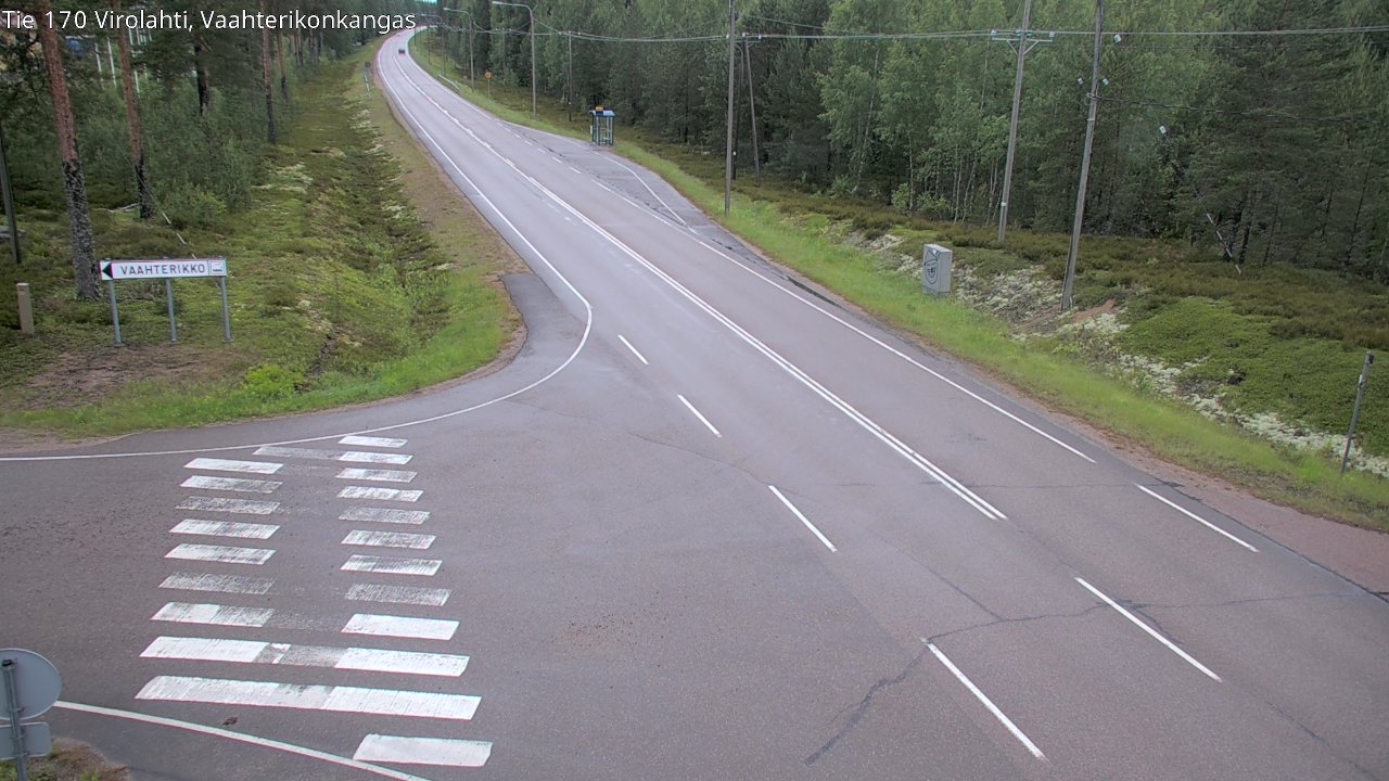 Weather Camera Image Road 170 Virolahti, Vaahterikonkangas, Virolahti, Kymenlaakso