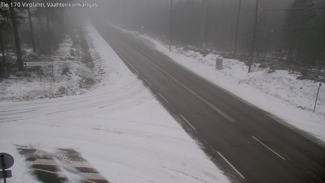 Weather Camera Image Väg 170 Vederlax, Vaahterikonkangas, Virolahti, Kymenlaakso