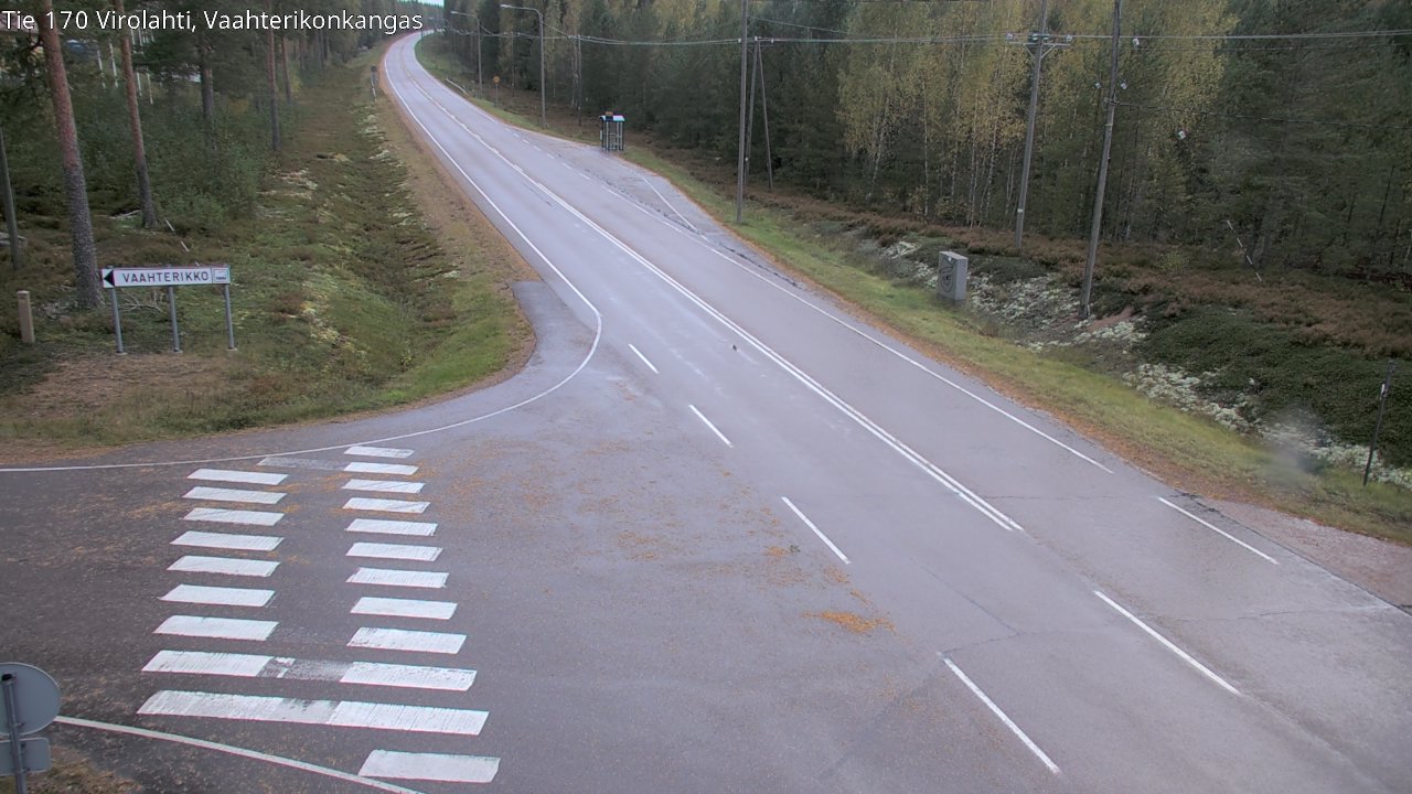 Weather Camera Image Väg 170 Vederlax, Vaahterikonkangas, Virolahti, Kymenlaakso