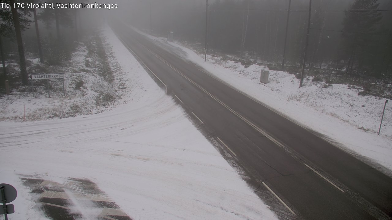 Weather Camera Image Väg 170 Vederlax, Vaahterikonkangas, Virolahti, Kymenlaakso