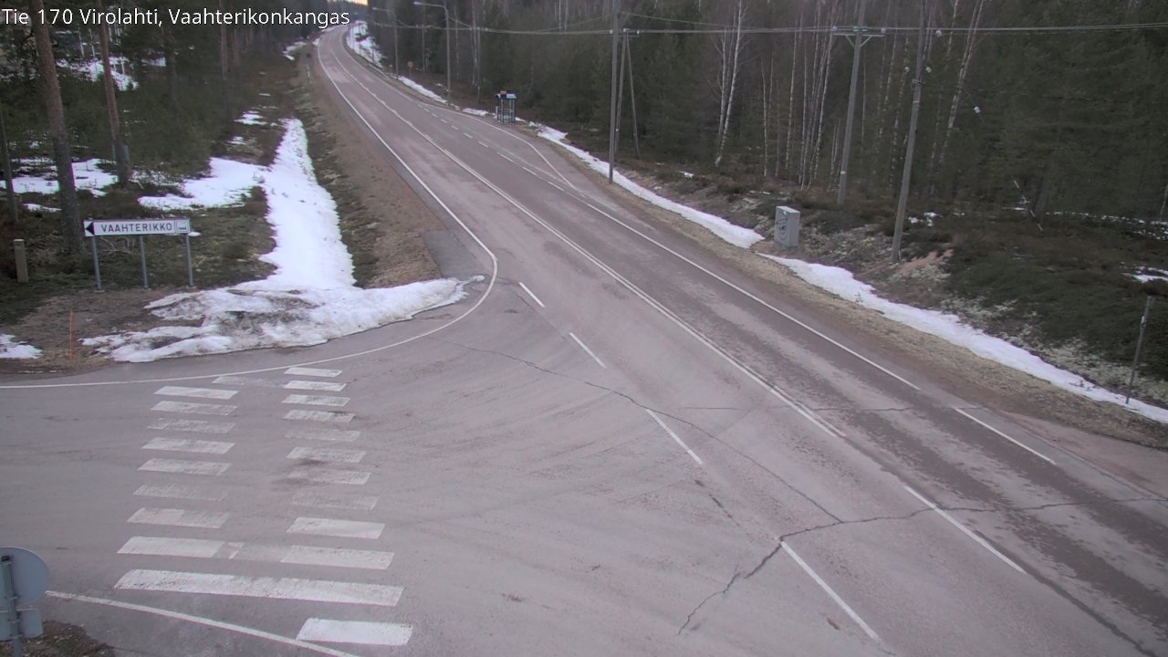Weather Camera Image Road 170 Virolahti, Vaahterikonkangas, Virolahti, Kymenlaakso