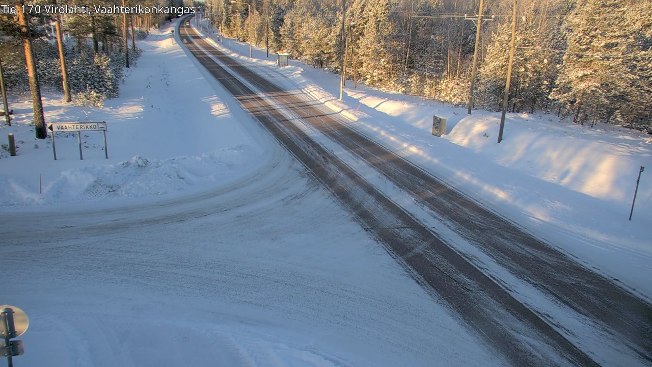Weather Camera Image Väg 170 Vederlax, Vaahterikonkangas, Virolahti, Kymenlaakso