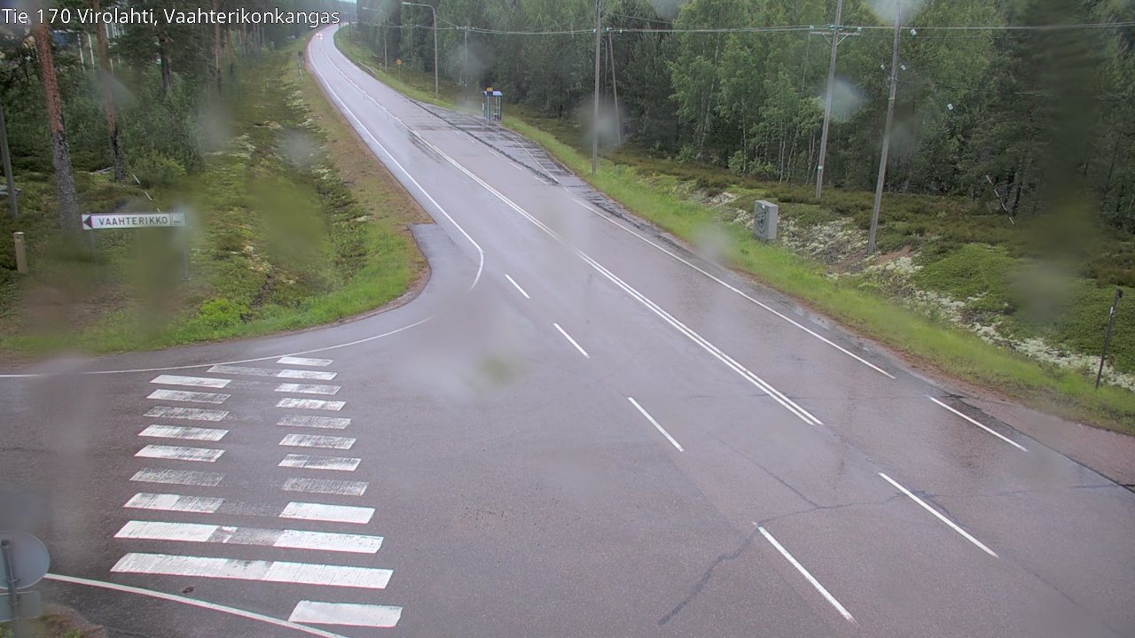 Weather Camera Image Road 170 Virolahti, Vaahterikonkangas, Virolahti, Kymenlaakso