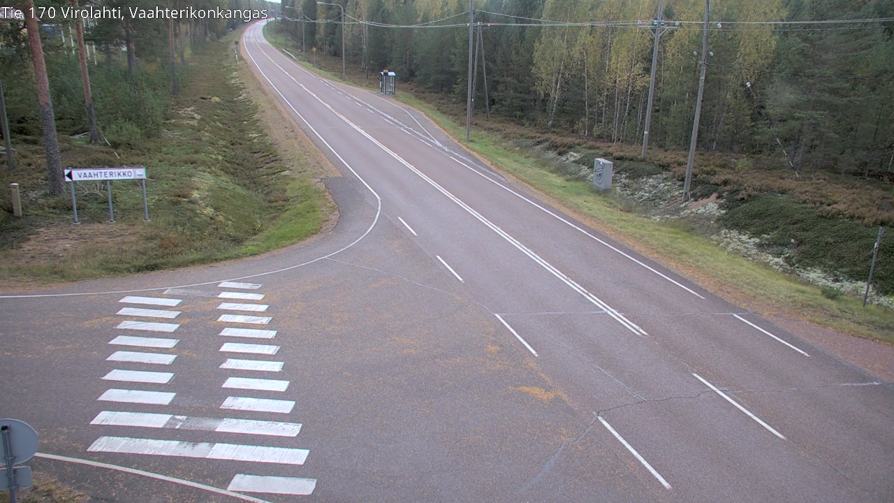 Weather Camera Image Väg 170 Vederlax, Vaahterikonkangas, Virolahti, Kymenlaakso