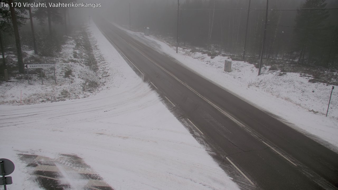Weather Camera Image Väg 170 Vederlax, Vaahterikonkangas, Virolahti, Kymenlaakso