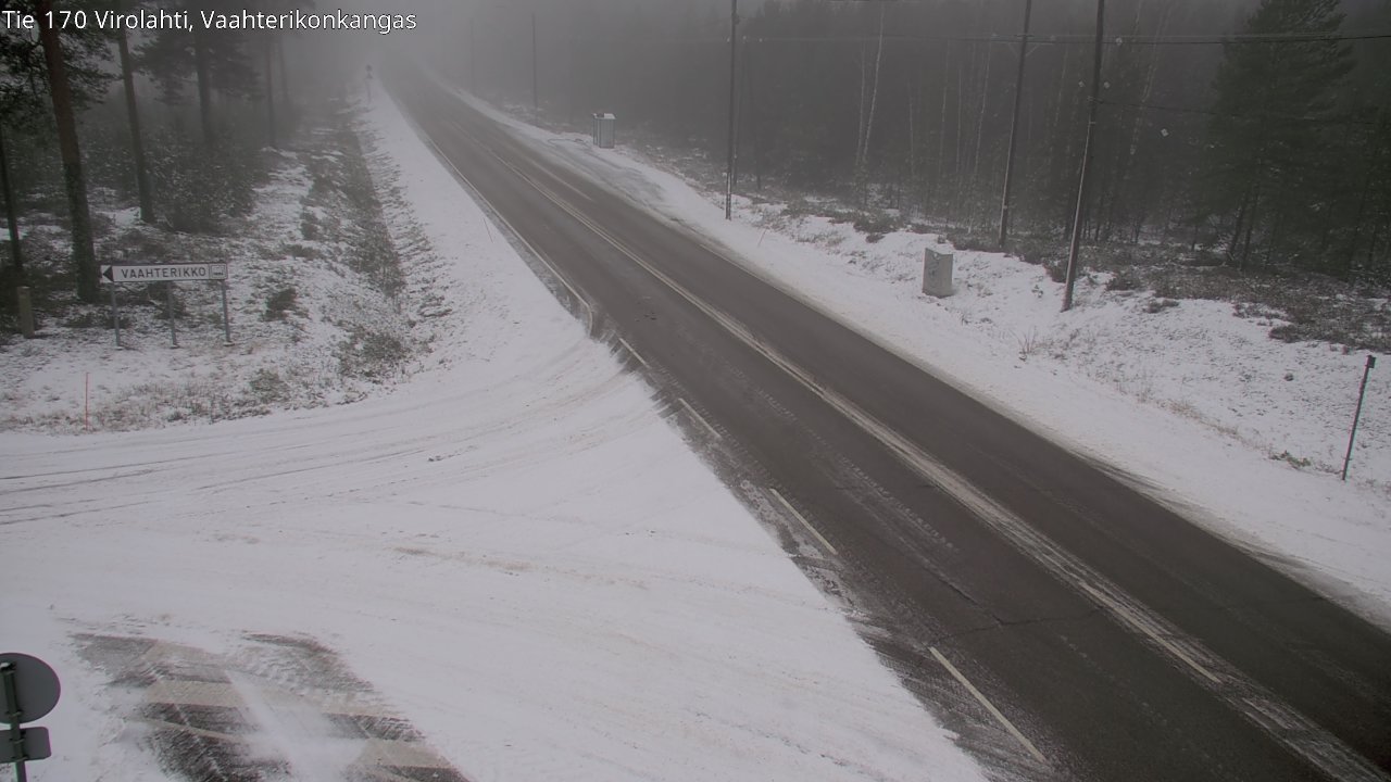 Weather Camera Image Väg 170 Vederlax, Vaahterikonkangas, Virolahti, Kymenlaakso