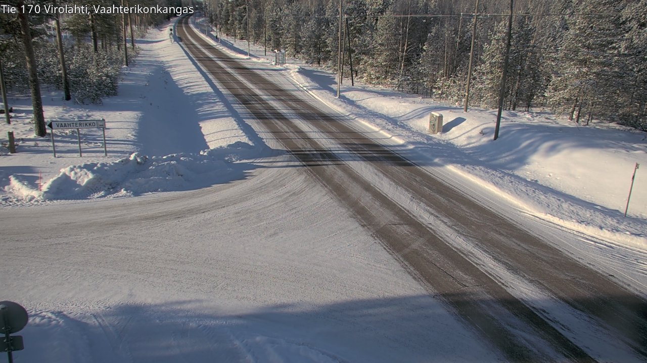 Weather Camera Image Väg 170 Vederlax, Vaahterikonkangas, Virolahti, Kymenlaakso