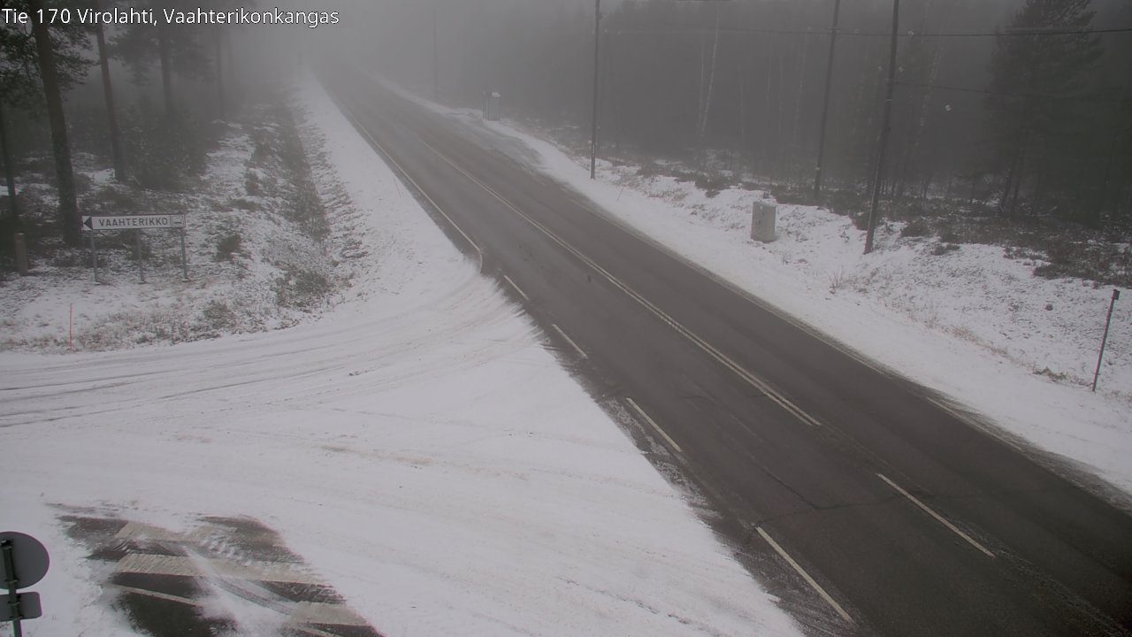Weather Camera Image Väg 170 Vederlax, Vaahterikonkangas, Virolahti, Kymenlaakso