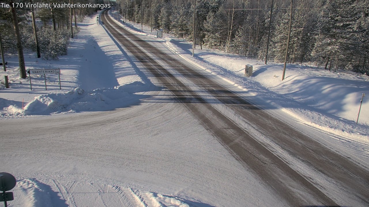 Weather Camera Image Väg 170 Vederlax, Vaahterikonkangas, Virolahti, Kymenlaakso