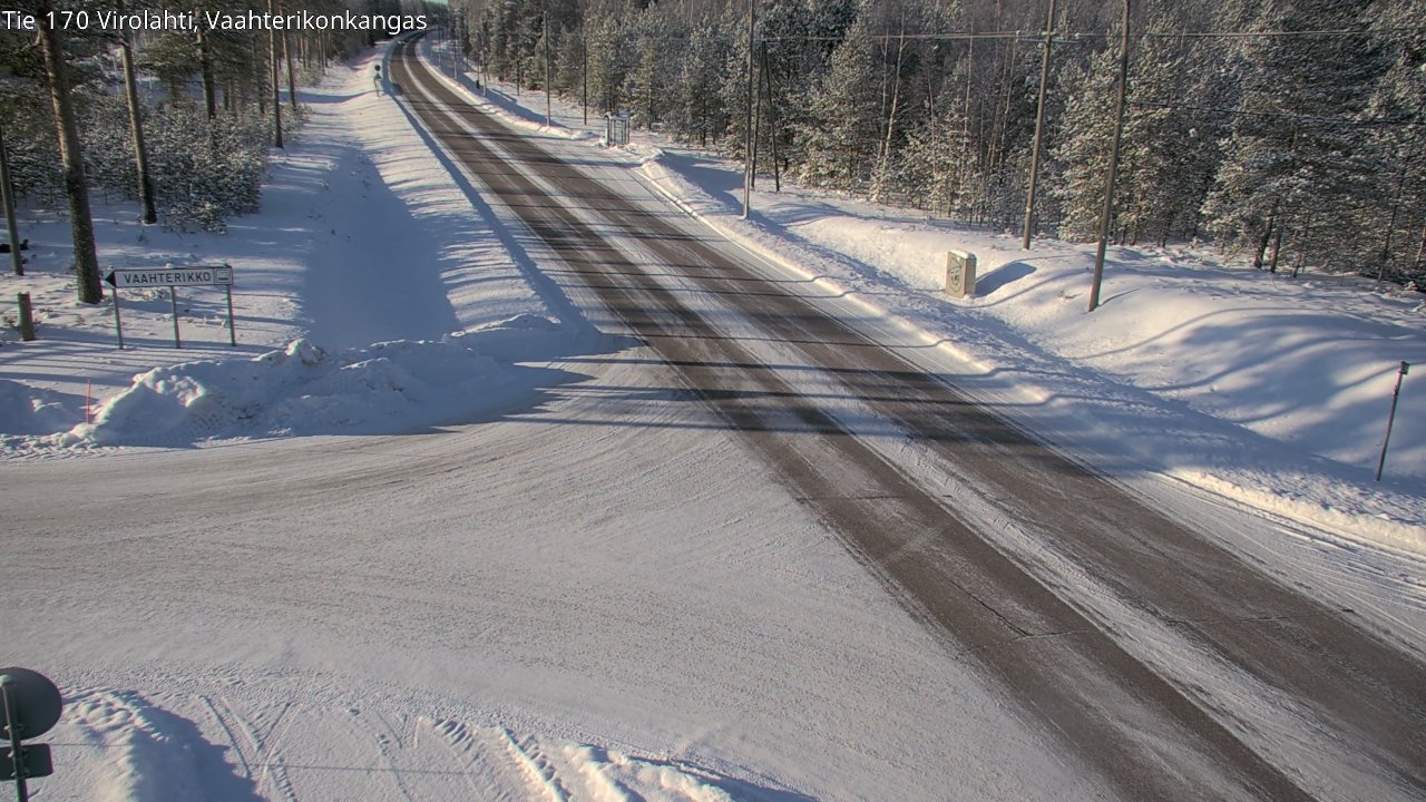 Weather Camera Image Väg 170 Vederlax, Vaahterikonkangas, Virolahti, Kymenlaakso