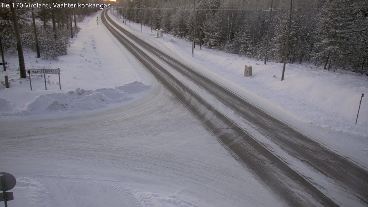 Weather Camera Image Väg 170 Vederlax, Vaahterikonkangas, Virolahti, Kymenlaakso