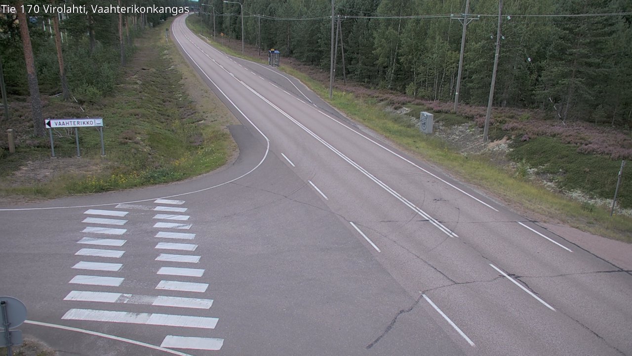 Weather Camera Image Road 170 Virolahti, Vaahterikonkangas, Virolahti, Kymenlaakso