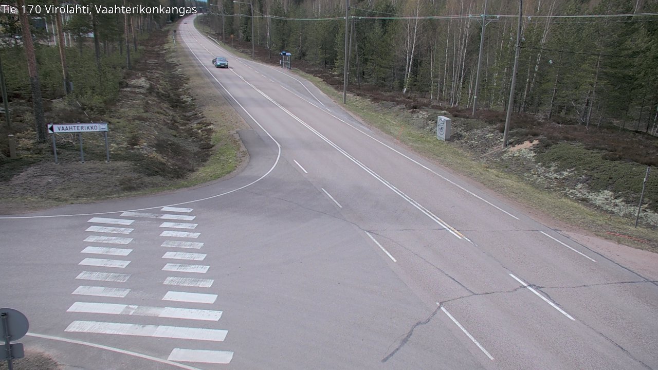 Weather Camera Image Road 170 Virolahti, Vaahterikonkangas, Virolahti, Kymenlaakso