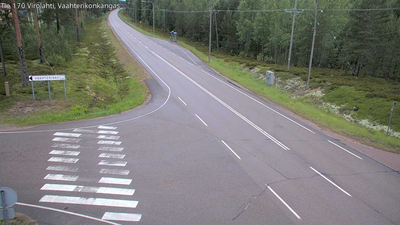 Weather Camera Image Road 170 Virolahti, Vaahterikonkangas, Virolahti, Kymenlaakso