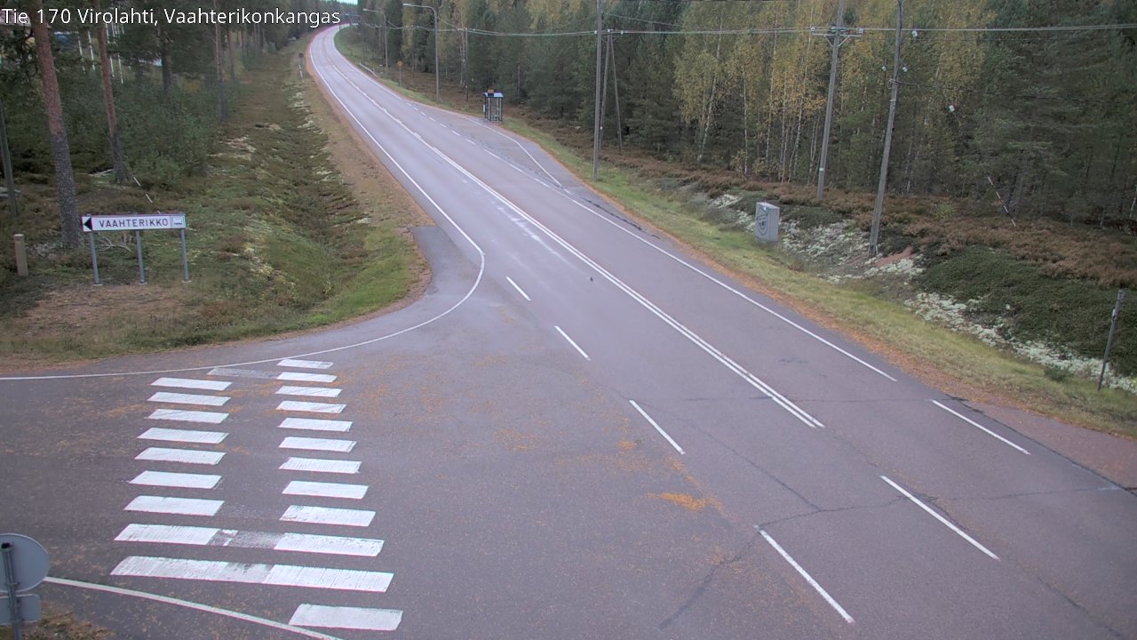 Weather Camera Image Väg 170 Vederlax, Vaahterikonkangas, Virolahti, Kymenlaakso