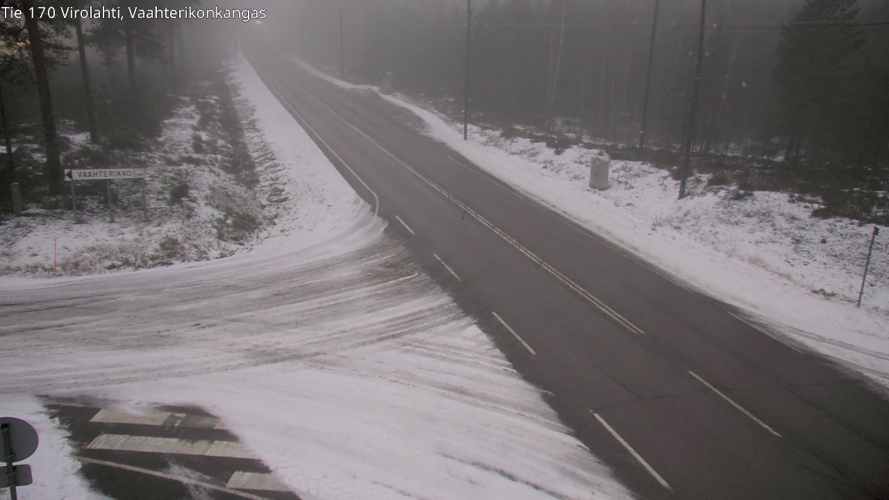 Weather Camera Image Väg 170 Vederlax, Vaahterikonkangas, Virolahti, Kymenlaakso