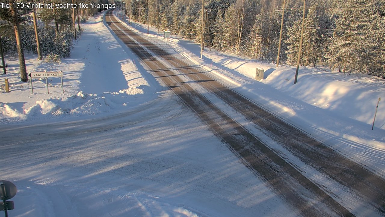 Weather Camera Image Väg 170 Vederlax, Vaahterikonkangas, Virolahti, Kymenlaakso