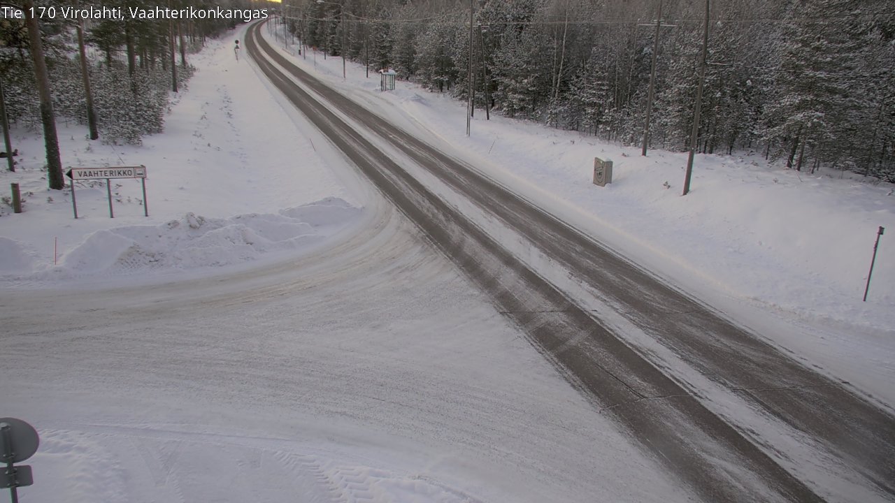 Weather Camera Image Väg 170 Vederlax, Vaahterikonkangas, Virolahti, Kymenlaakso