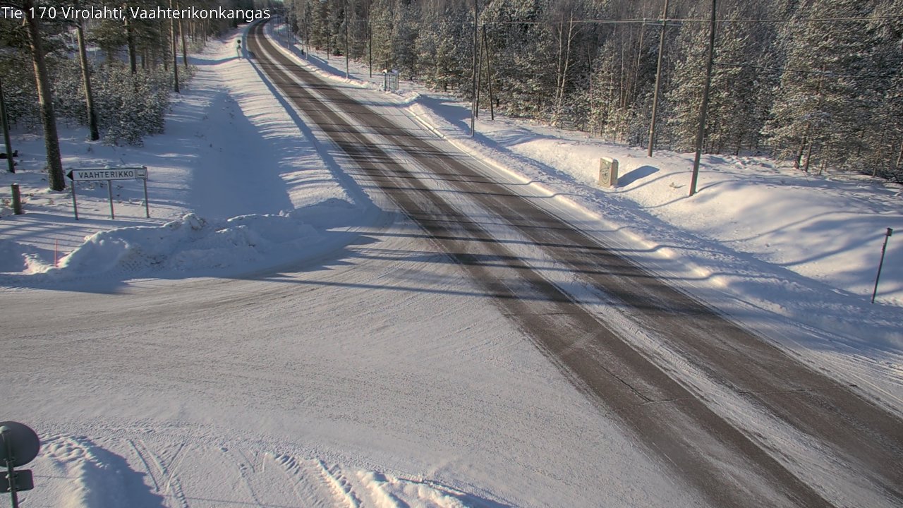 Weather Camera Image Väg 170 Vederlax, Vaahterikonkangas, Virolahti, Kymenlaakso