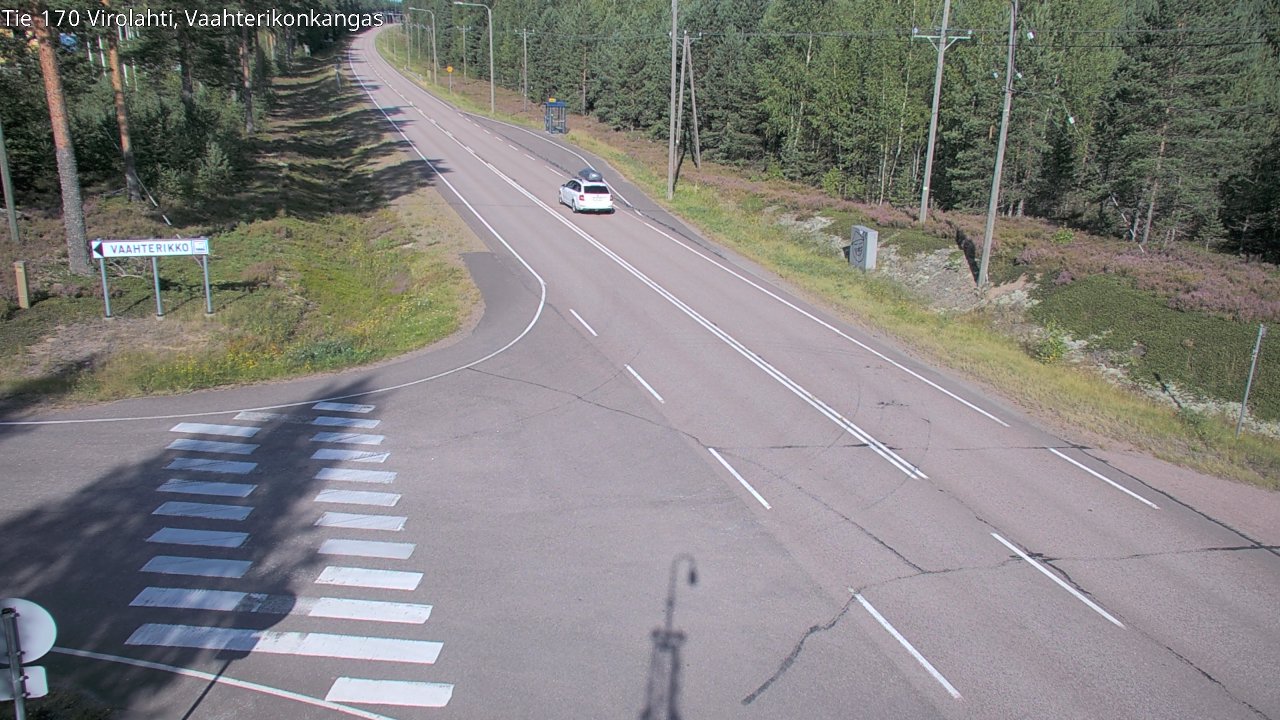 Weather Camera Image Road 170 Virolahti, Vaahterikonkangas, Virolahti, Kymenlaakso