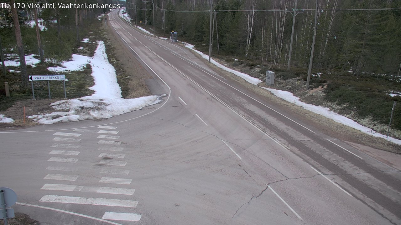 Weather Camera Image Väg 170 Vederlax, Vaahterikonkangas, Virolahti, Kymenlaakso