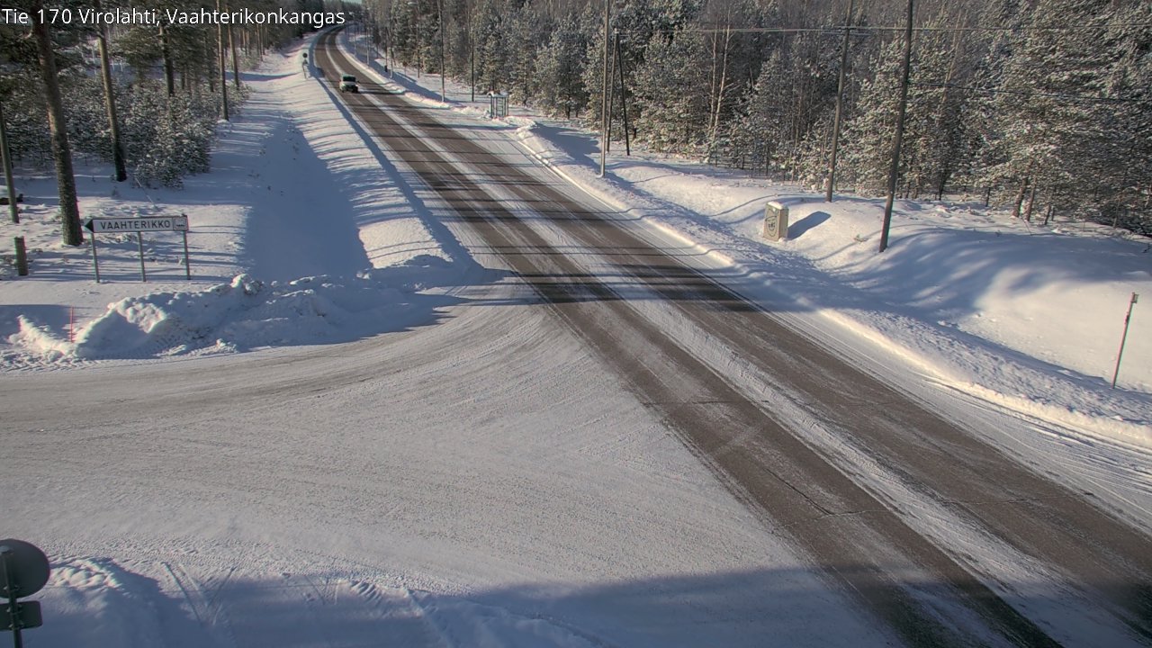 Weather Camera Image Väg 170 Vederlax, Vaahterikonkangas, Virolahti, Kymenlaakso