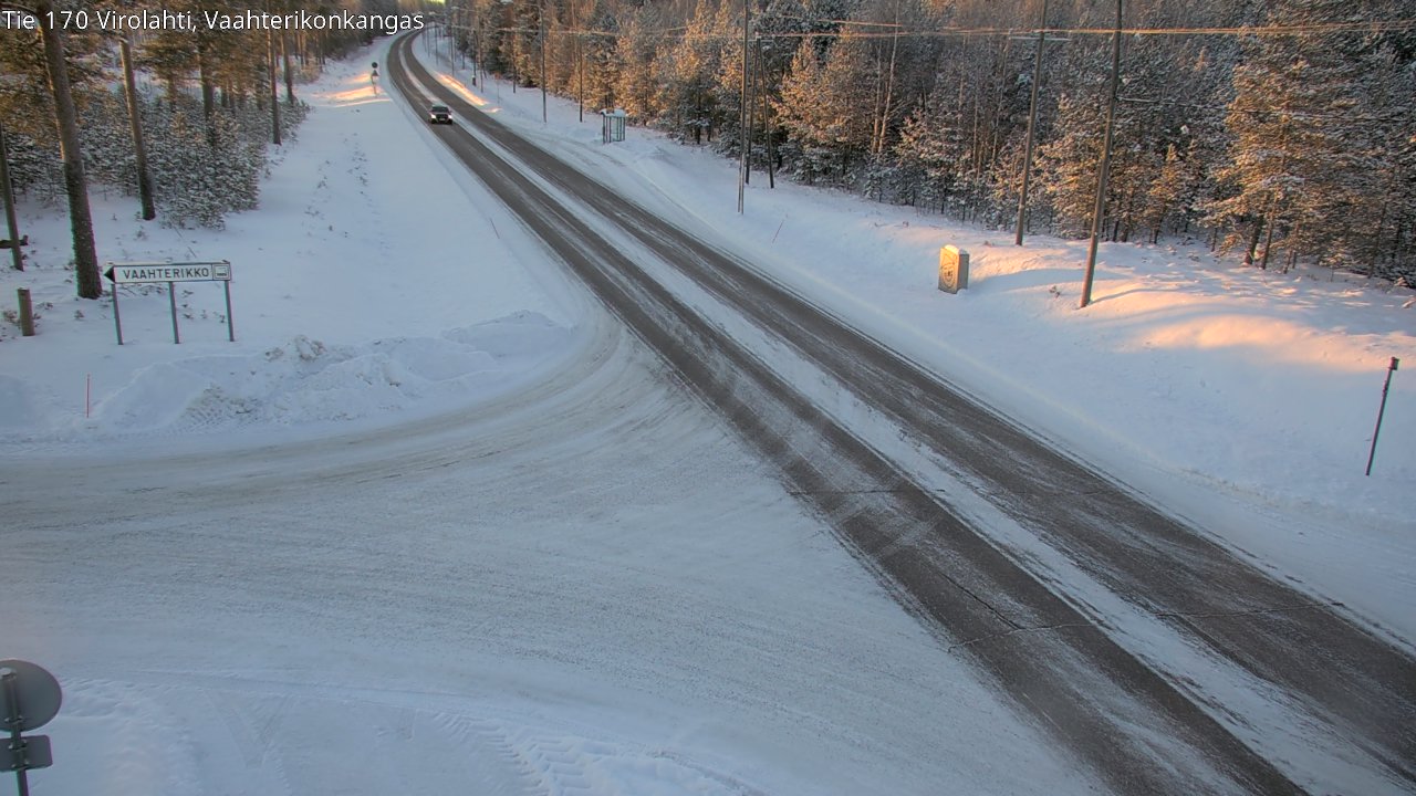 Weather Camera Image Väg 170 Vederlax, Vaahterikonkangas, Virolahti, Kymenlaakso