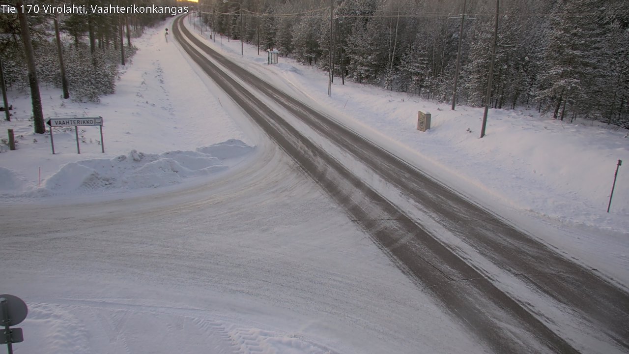 Weather Camera Image Väg 170 Vederlax, Vaahterikonkangas, Virolahti, Kymenlaakso