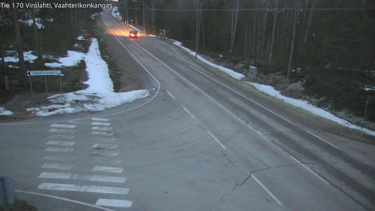 Weather Camera Image Road 170 Virolahti, Vaahterikonkangas, Virolahti, Kymenlaakso
