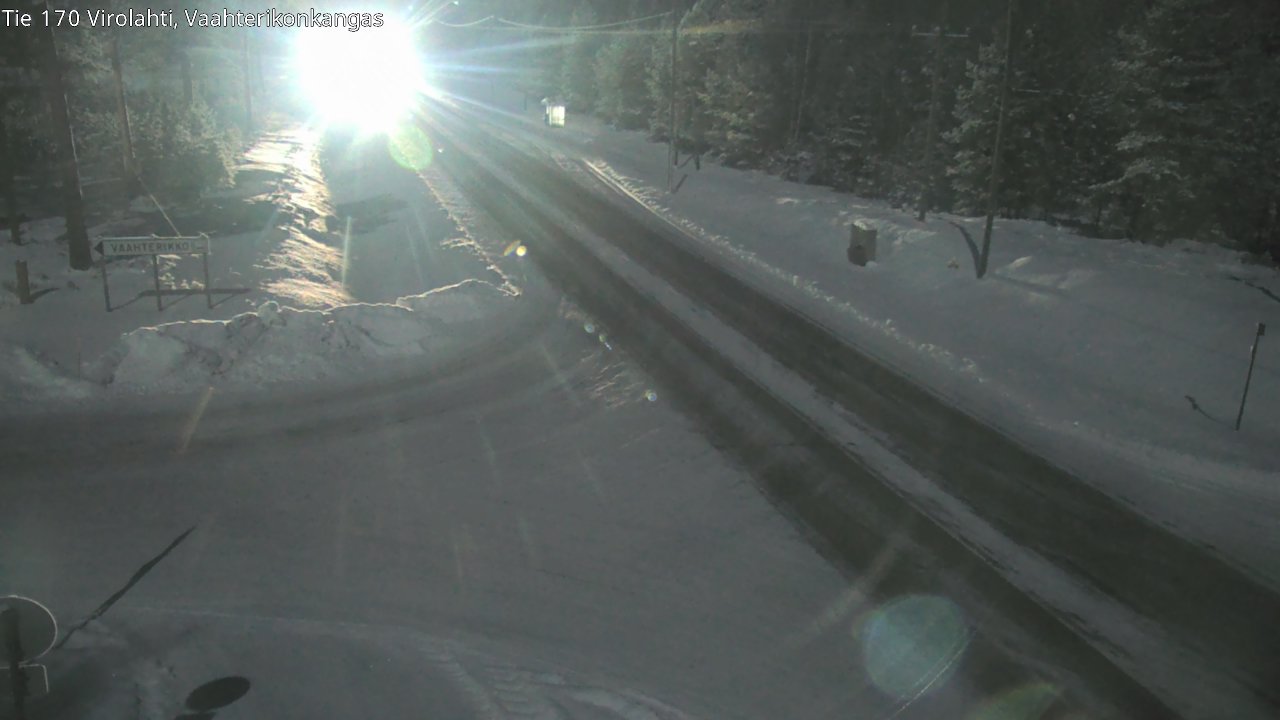 Weather Camera Image Väg 170 Vederlax, Vaahterikonkangas, Virolahti, Kymenlaakso