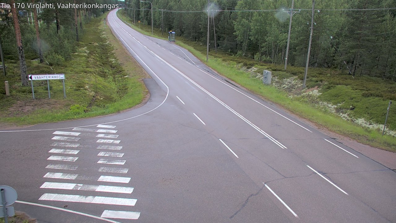 Weather Camera Image Road 170 Virolahti, Vaahterikonkangas, Virolahti, Kymenlaakso
