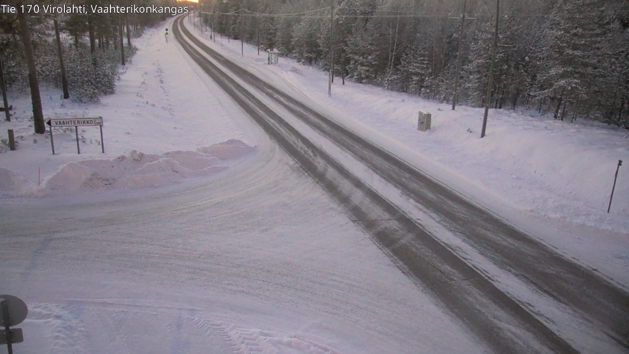 Weather Camera Image Väg 170 Vederlax, Vaahterikonkangas, Virolahti, Kymenlaakso