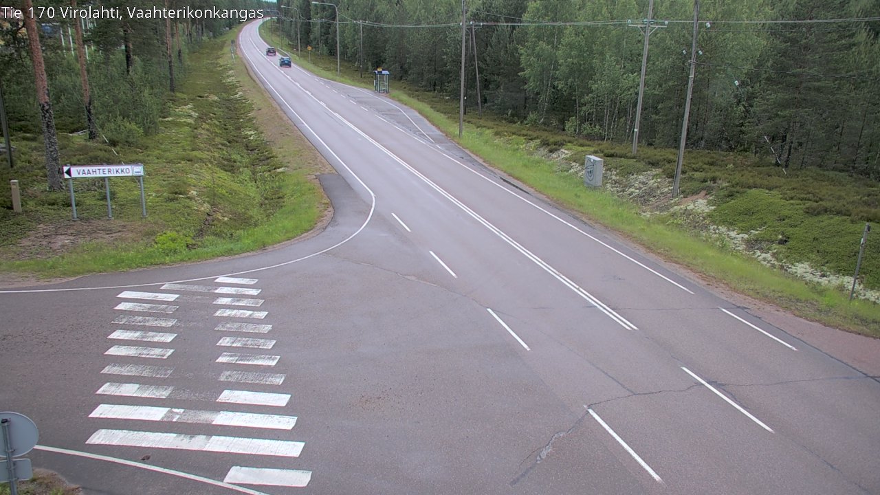 Weather Camera Image Road 170 Virolahti, Vaahterikonkangas, Virolahti, Kymenlaakso