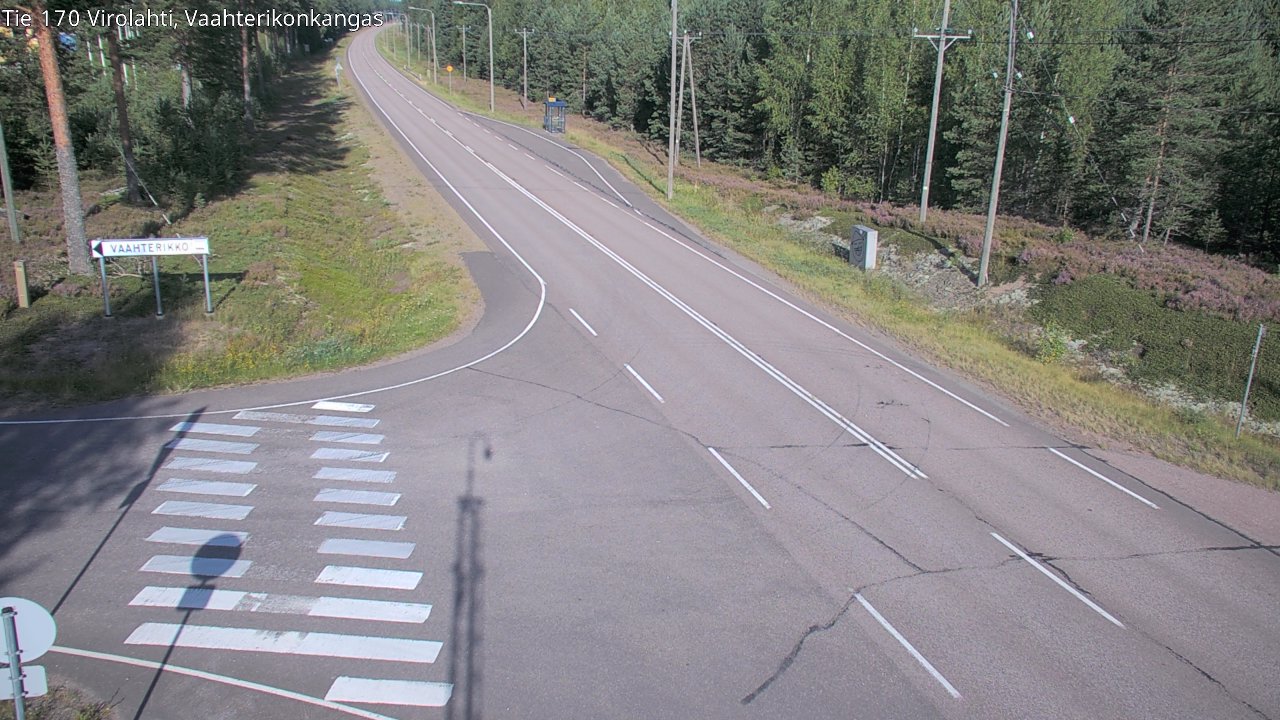 Weather Camera Image Road 170 Virolahti, Vaahterikonkangas, Virolahti, Kymenlaakso