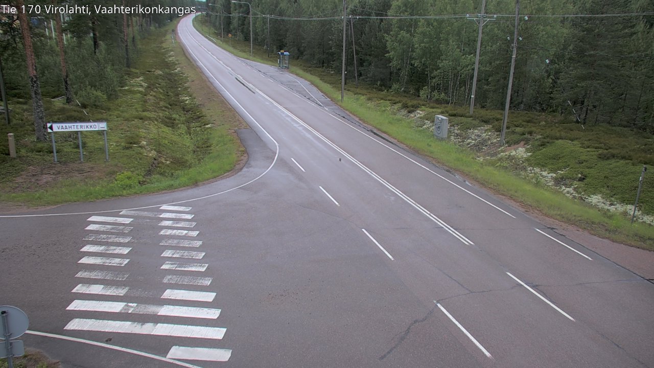 Weather Camera Image Road 170 Virolahti, Vaahterikonkangas, Virolahti, Kymenlaakso