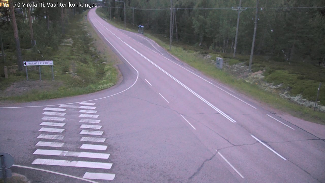 Weather Camera Image Väg 170 Vederlax, Vaahterikonkangas, Virolahti, Kymenlaakso