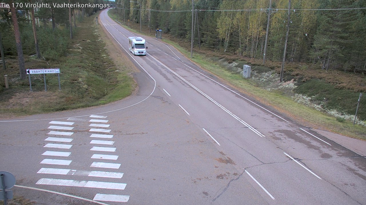 Weather Camera Image Väg 170 Vederlax, Vaahterikonkangas, Virolahti, Kymenlaakso