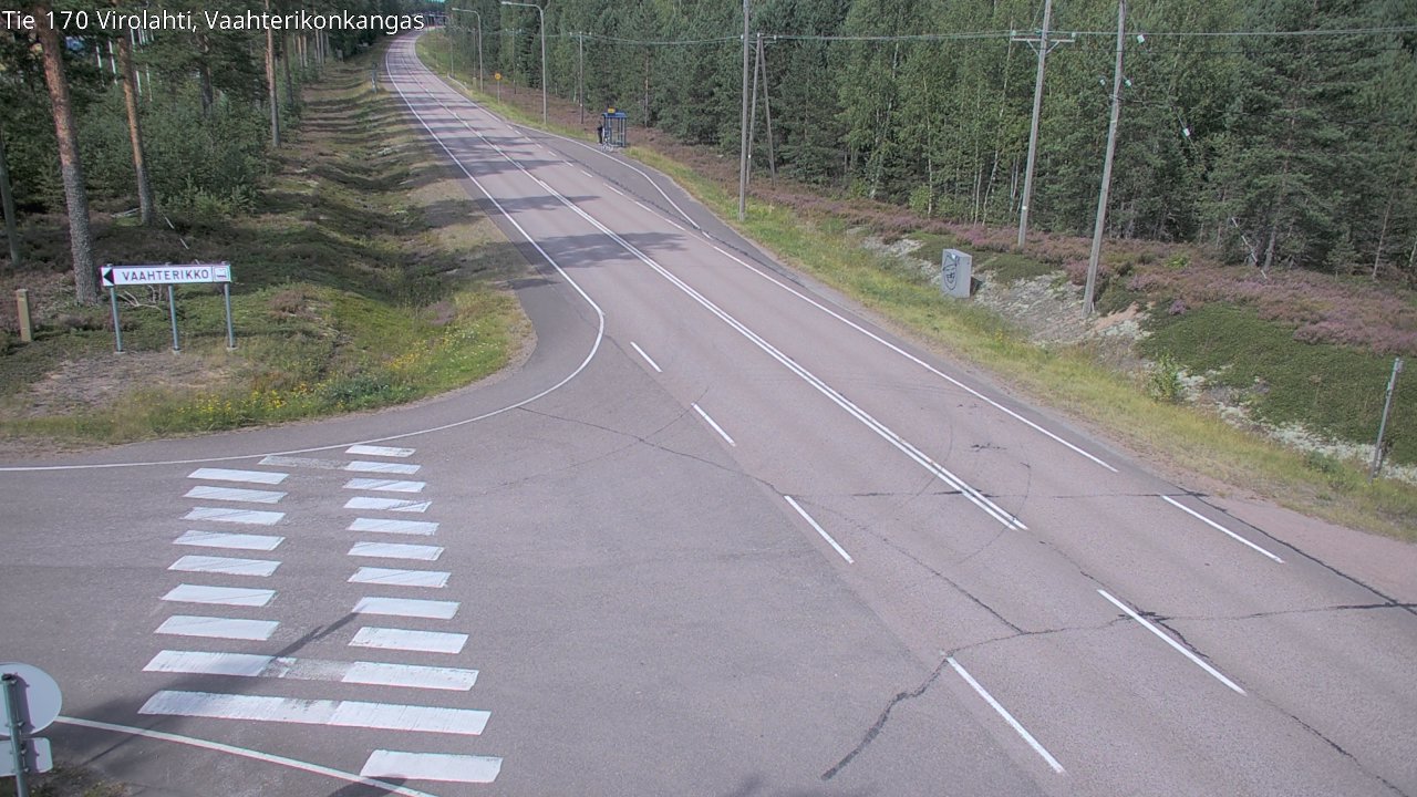 Weather Camera Image Road 170 Virolahti, Vaahterikonkangas, Virolahti, Kymenlaakso