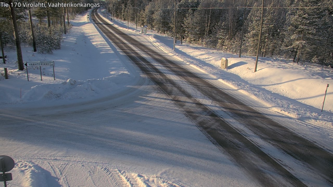 Weather Camera Image Väg 170 Vederlax, Vaahterikonkangas, Virolahti, Kymenlaakso