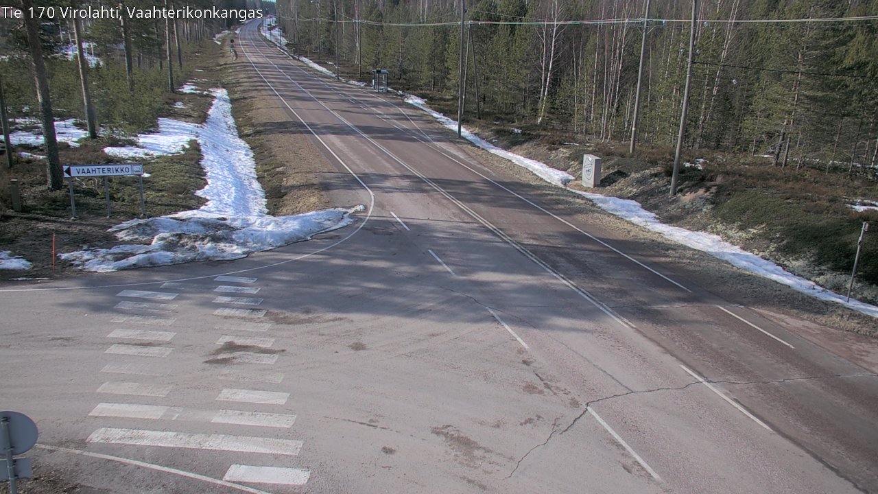 Weather Camera Image Väg 170 Vederlax, Vaahterikonkangas, Virolahti, Kymenlaakso