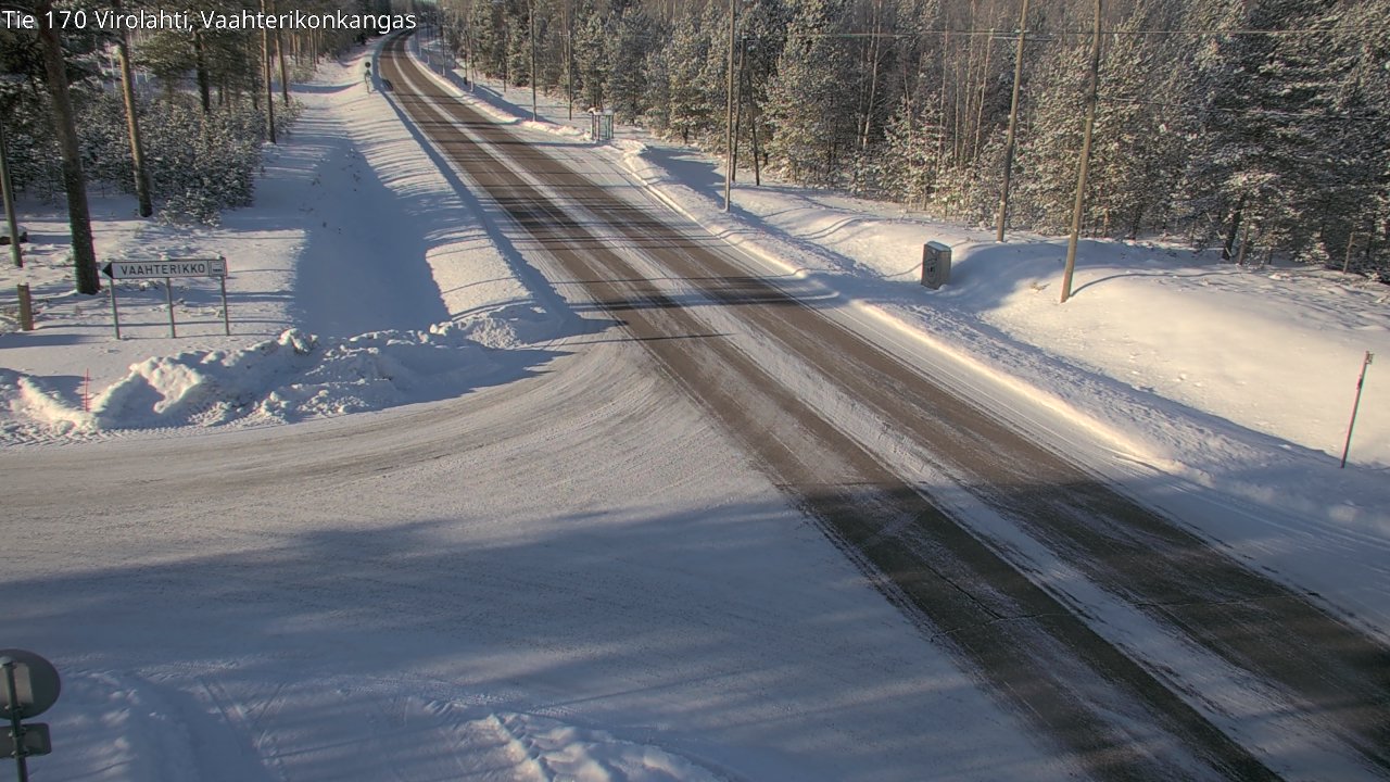 Weather Camera Image Väg 170 Vederlax, Vaahterikonkangas, Virolahti, Kymenlaakso