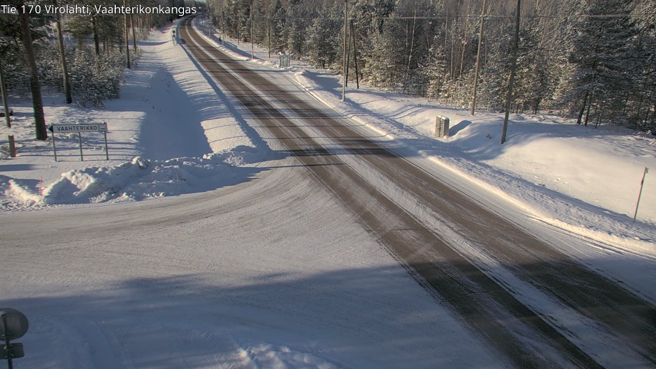 Weather Camera Image Väg 170 Vederlax, Vaahterikonkangas, Virolahti, Kymenlaakso