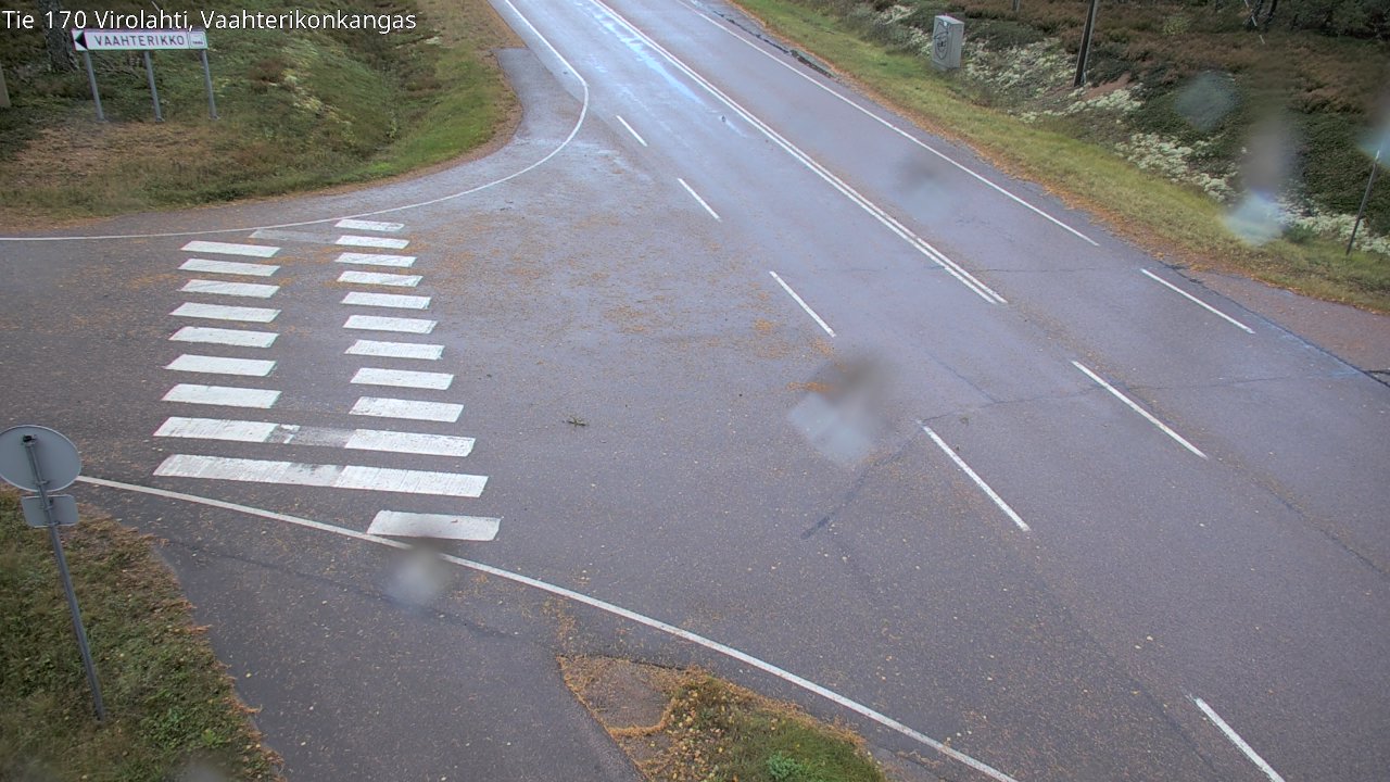 Weather Camera Image Väg 170 Vederlax, Vaahterikonkangas, Virolahti, Kymenlaakso