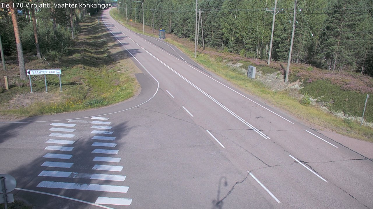 Weather Camera Image Road 170 Virolahti, Vaahterikonkangas, Virolahti, Kymenlaakso