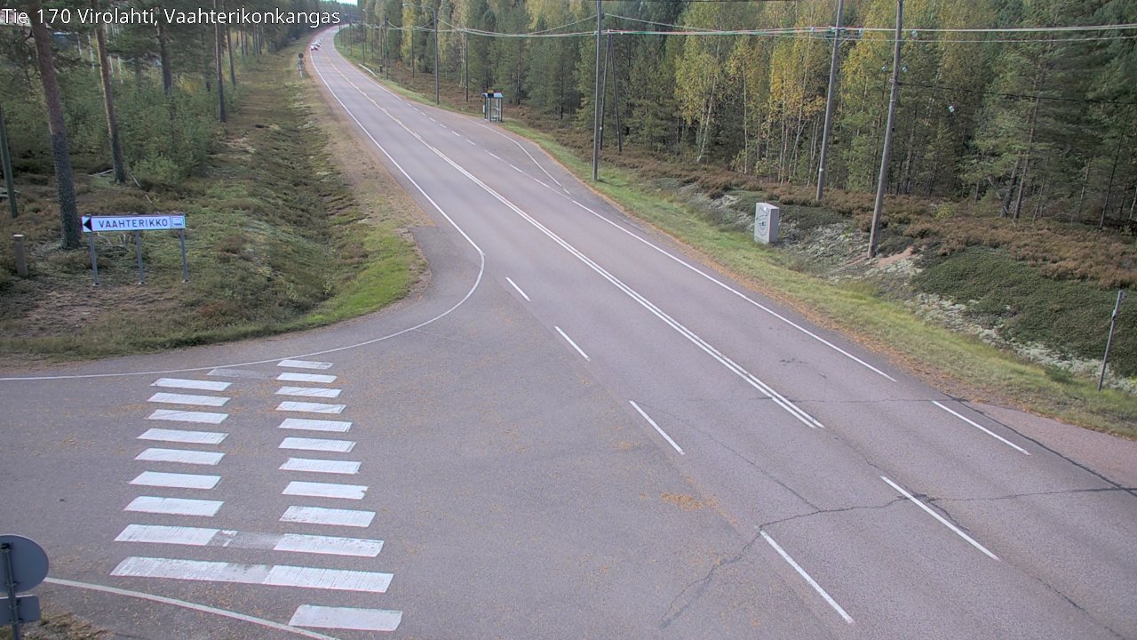 Weather Camera Image Väg 170 Vederlax, Vaahterikonkangas, Virolahti, Kymenlaakso