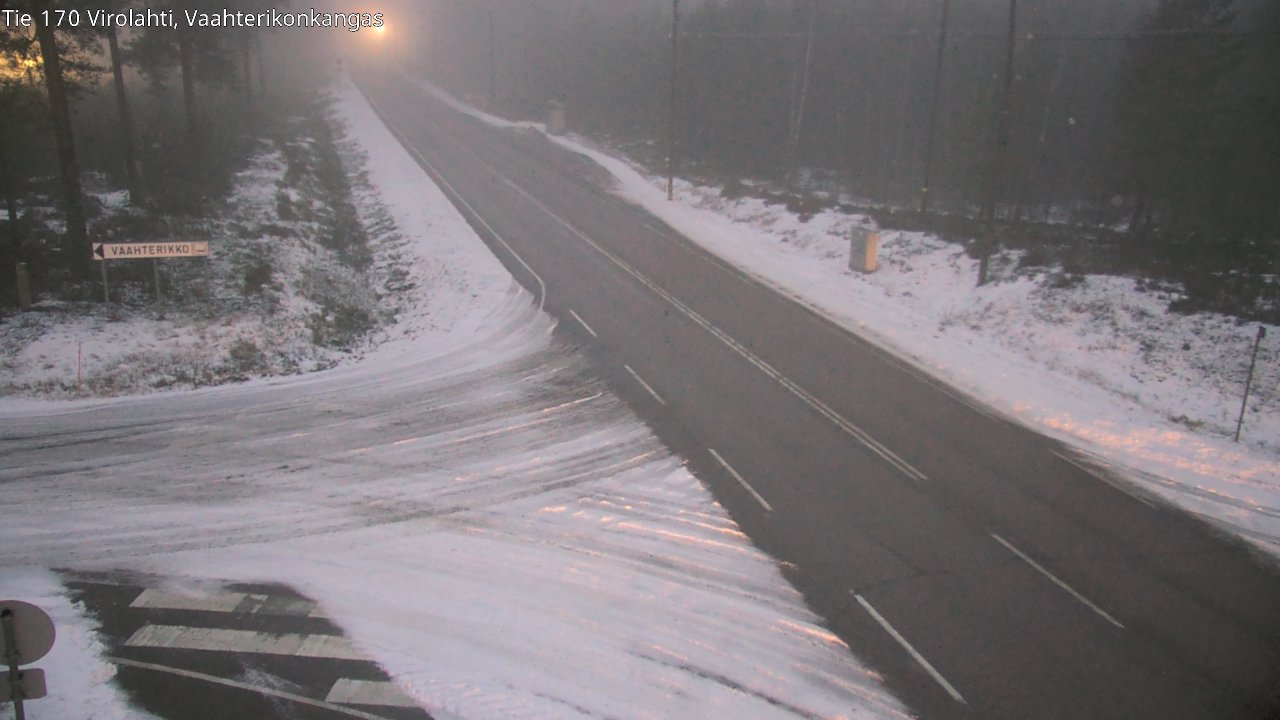 Weather Camera Image Väg 170 Vederlax, Vaahterikonkangas, Virolahti, Kymenlaakso