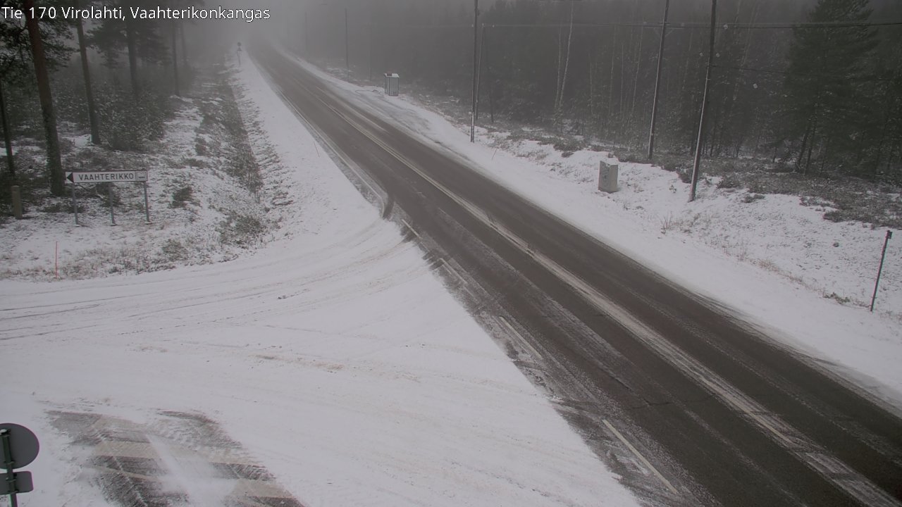 Weather Camera Image Väg 170 Vederlax, Vaahterikonkangas, Virolahti, Kymenlaakso