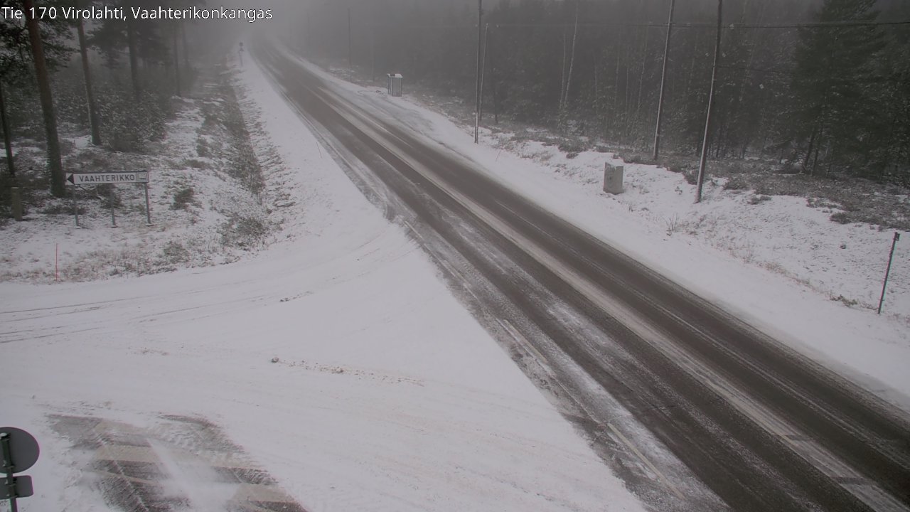 Weather Camera Image Väg 170 Vederlax, Vaahterikonkangas, Virolahti, Kymenlaakso