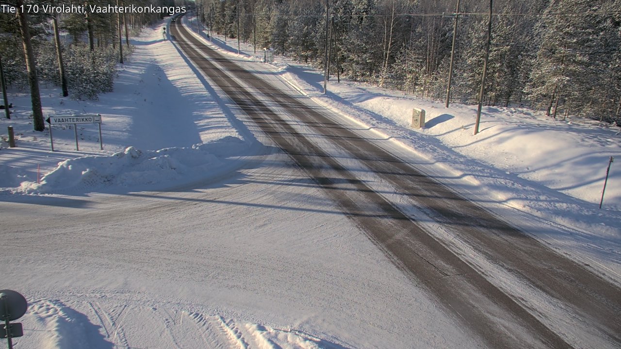 Weather Camera Image Väg 170 Vederlax, Vaahterikonkangas, Virolahti, Kymenlaakso