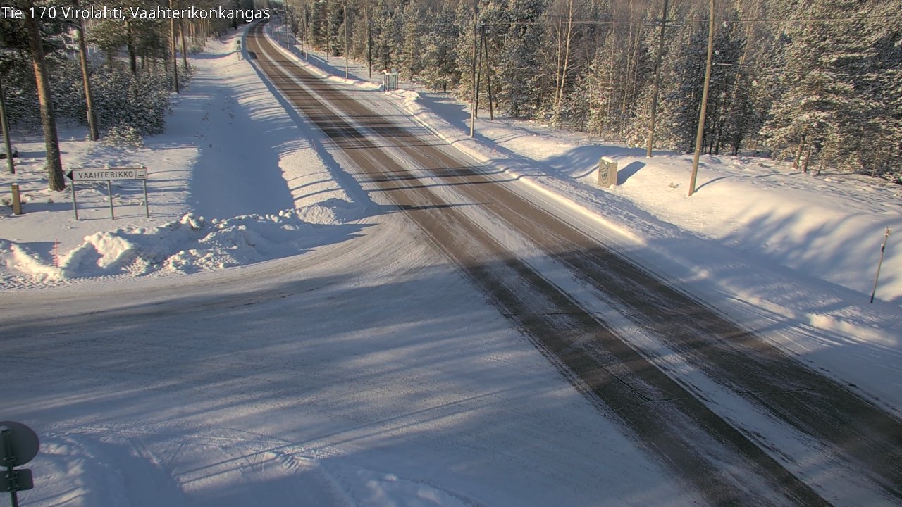 Weather Camera Image Väg 170 Vederlax, Vaahterikonkangas, Virolahti, Kymenlaakso